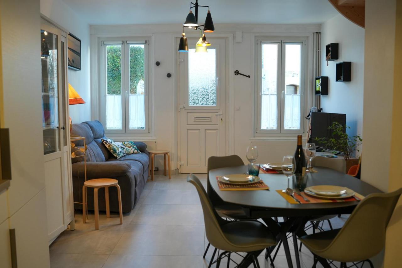 Maison Vue Baie Au Coeur Du Quartier De L'Abbaye Saint-Valéry-sur-Somme Kültér fotó